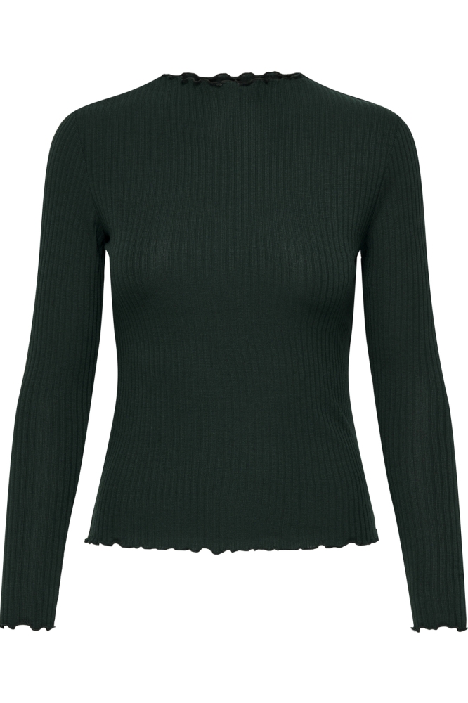 Only groene dames t-shirt | Vooraanzicht