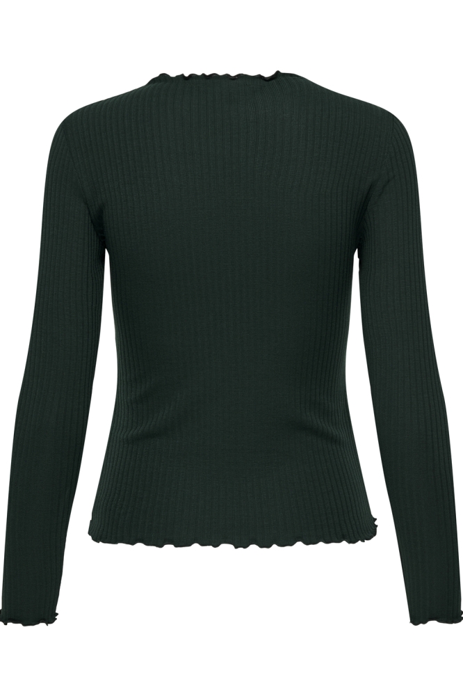 Only groene dames t-shirt | Achteraanzicht