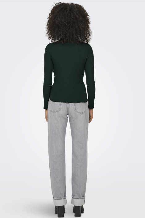 Only groene dames t-shirt | Model