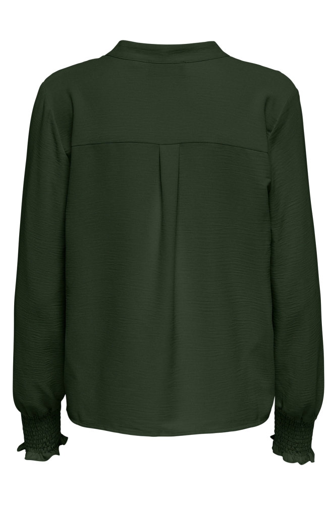 Only groene dames blouse | Achteraanzicht