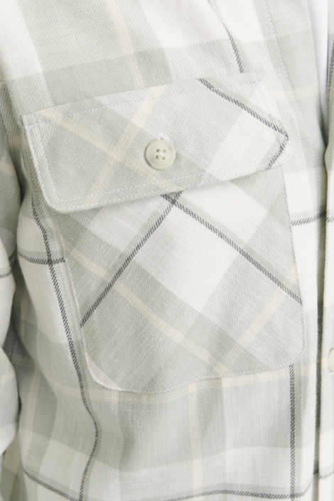 Jack & Jones groene heren overhemd | Close up