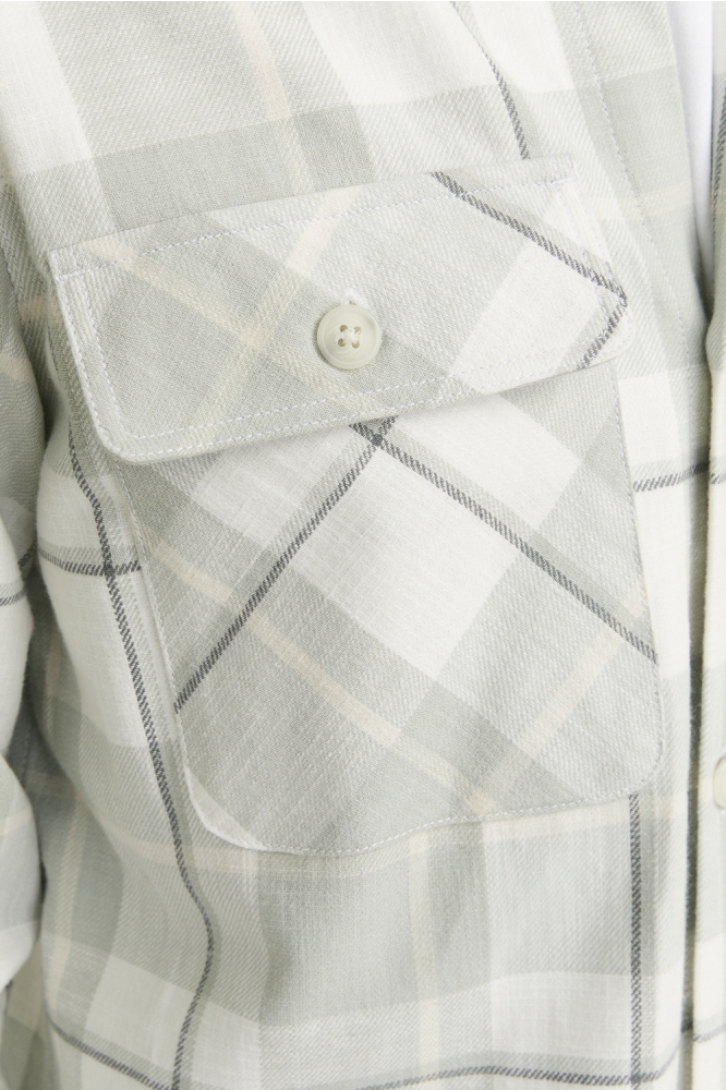 Jack & Jones groene heren overhemd | Close up