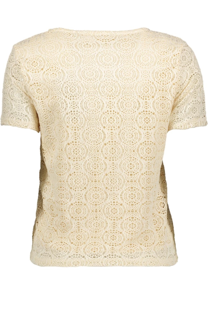 Vero Moda ecru dames t-shirt | Achteraanzicht
