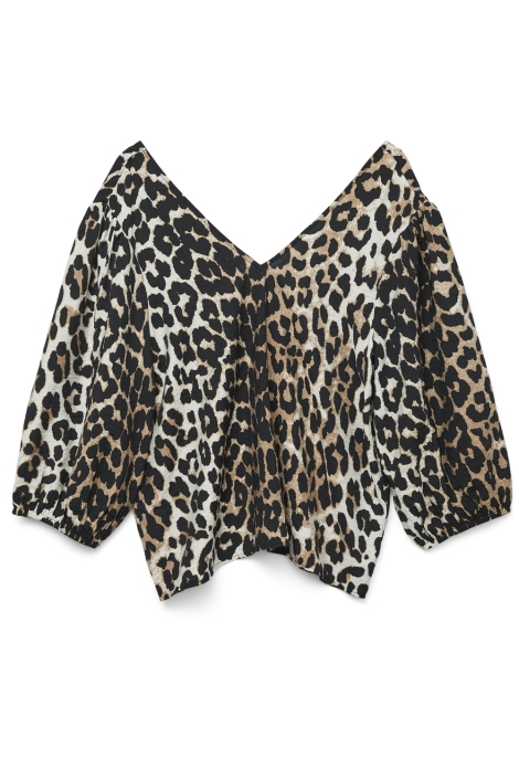 Vero Moda bruine dames blouse | Vooraanzicht