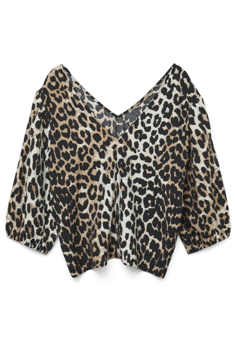 Vero Moda bruine dames blouse | Achteraanzicht