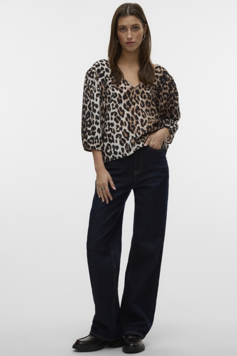 Vero Moda bruine dames blouse | Model