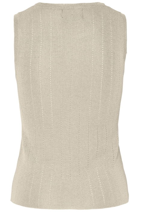 Pieces beige dames top | Achteraanzicht