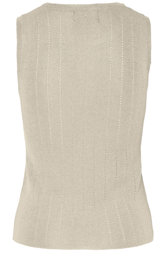 Pieces beige dames top | Achteraanzicht