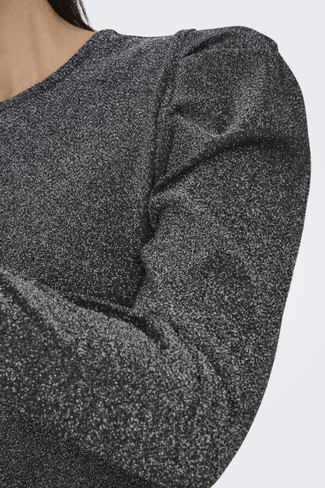 Only zwarte dames t-shirt | Close up