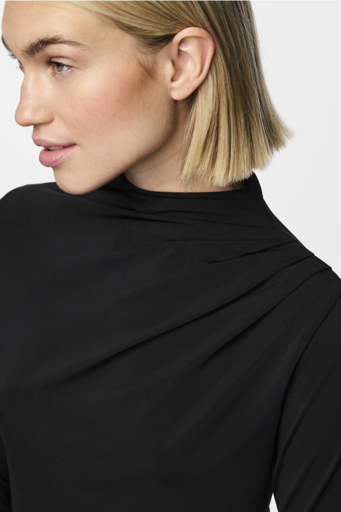 Pieces zwarte dames t-shirt | Close up