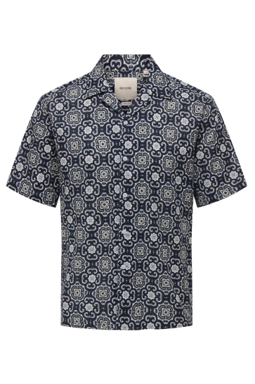 Only & Sons onscaiden reg fit aop shirt Blauw