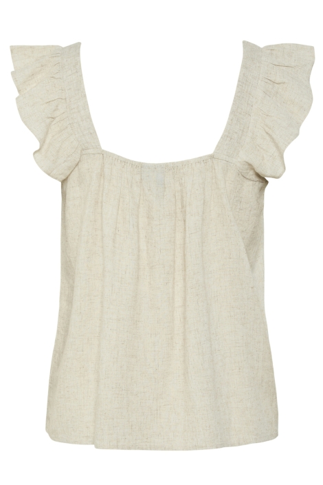 Pieces beige dames top | Achteraanzicht