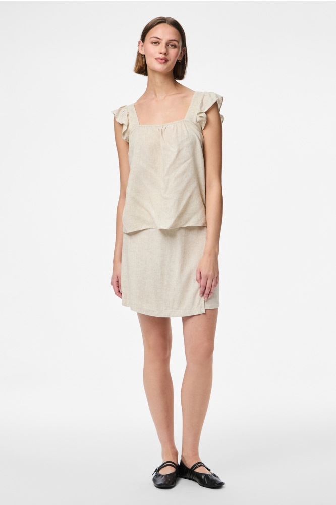 Pieces beige dames top | Model