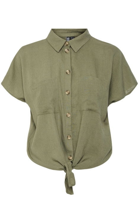 Pieces groene dames blouse | Vooraanzicht