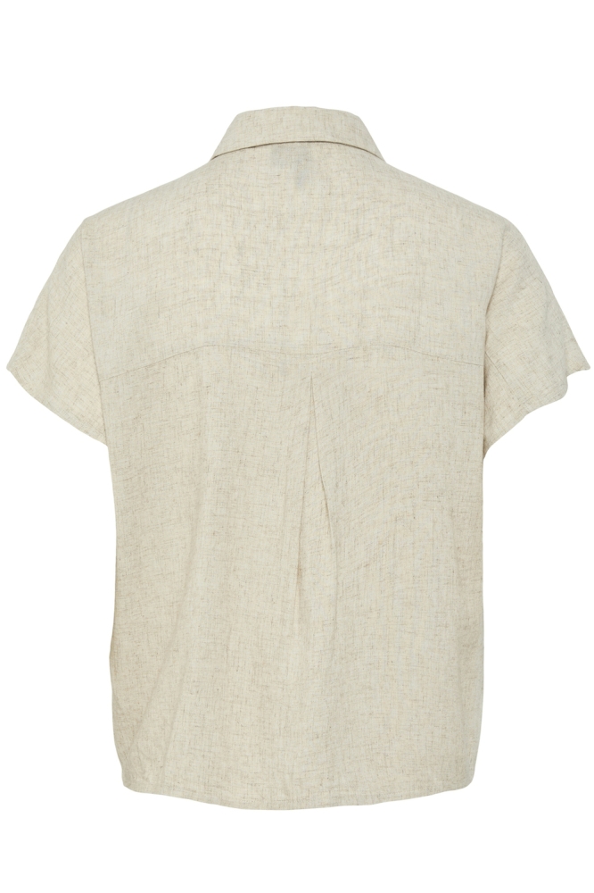 Pieces beige dames blouse | Achteraanzicht