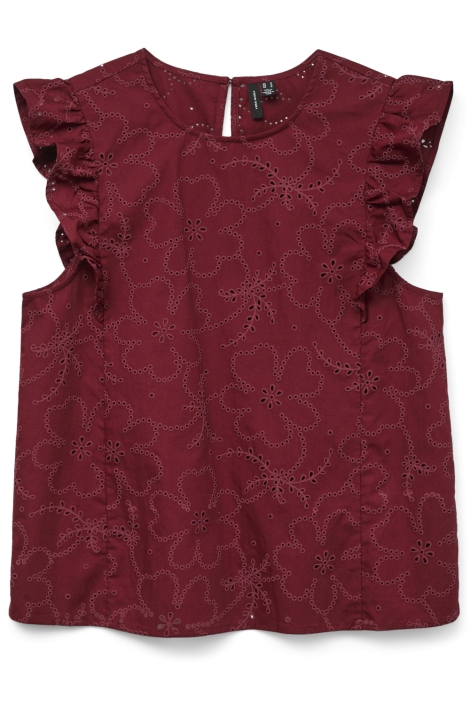 Vero Moda bordeaux dames top | Vooraanzicht