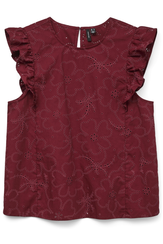 Vero Moda bordeaux dames top | Vooraanzicht