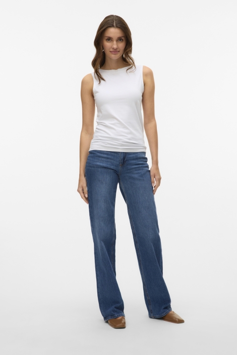 Vero Moda witte dames top | Model vooraanzicht