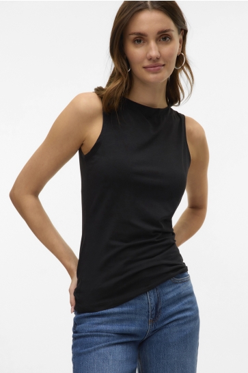 Vero Moda VMPANDA MODAL SL TOP JRS NOOS 10314416 BLACK