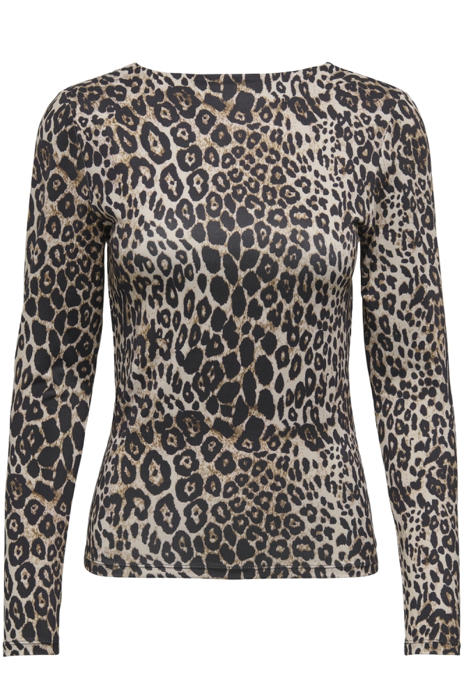 Only camel dames t-shirt | Vooraanzicht