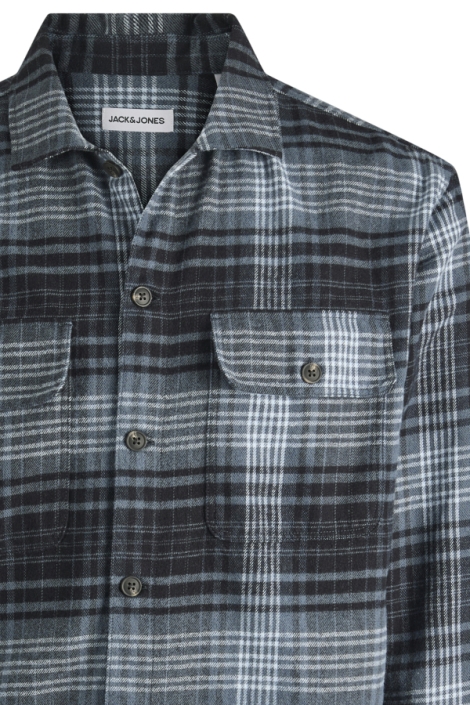 Jack & Jones blauwe heren overhemd | Close up