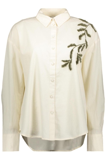 Vero Moda VMFERN L/S SHIRT WVN BTQ GA 10333342 Birch/Grape Leaf