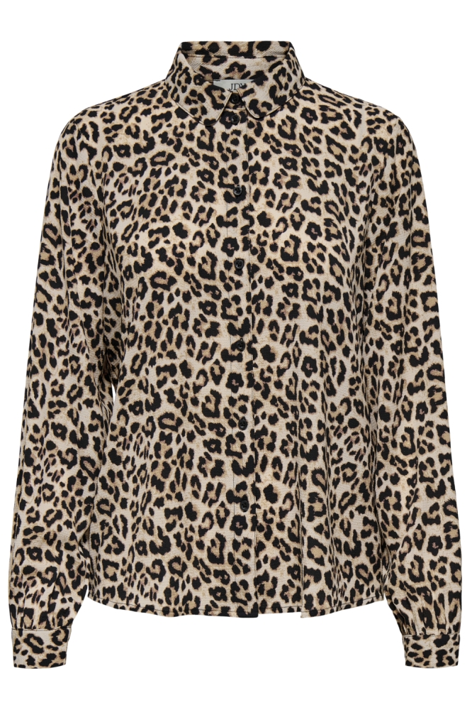 Jacqueline de Yong beige dames blouse | Vooraanzicht