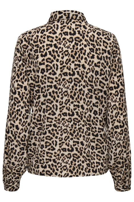 Jacqueline de Yong beige dames blouse | Achteraanzicht