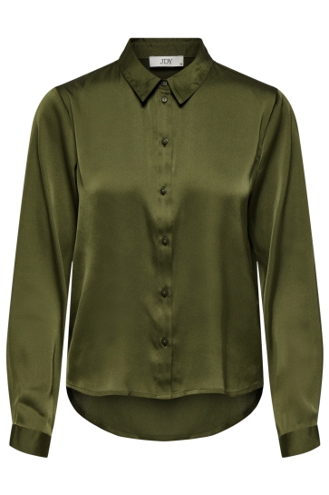Jacqueline de Yong Blouse JDYFIFI L/S SHIRT WVN NOOS 15203504 Dark Olive