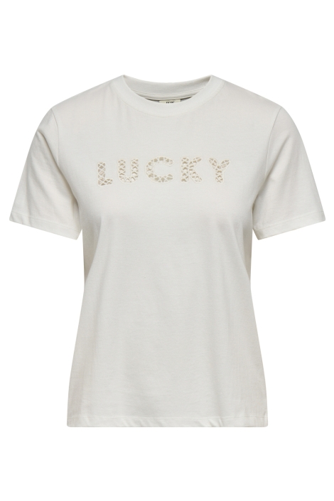 Jacqueline de Yong witte dames t-shirt | Vooraanzicht