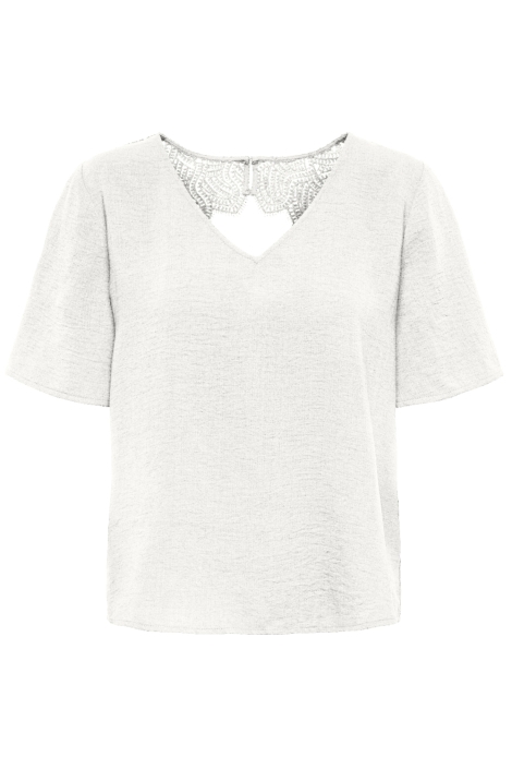 Jacqueline de Yong witte dames t-shirt | Vooraanzicht