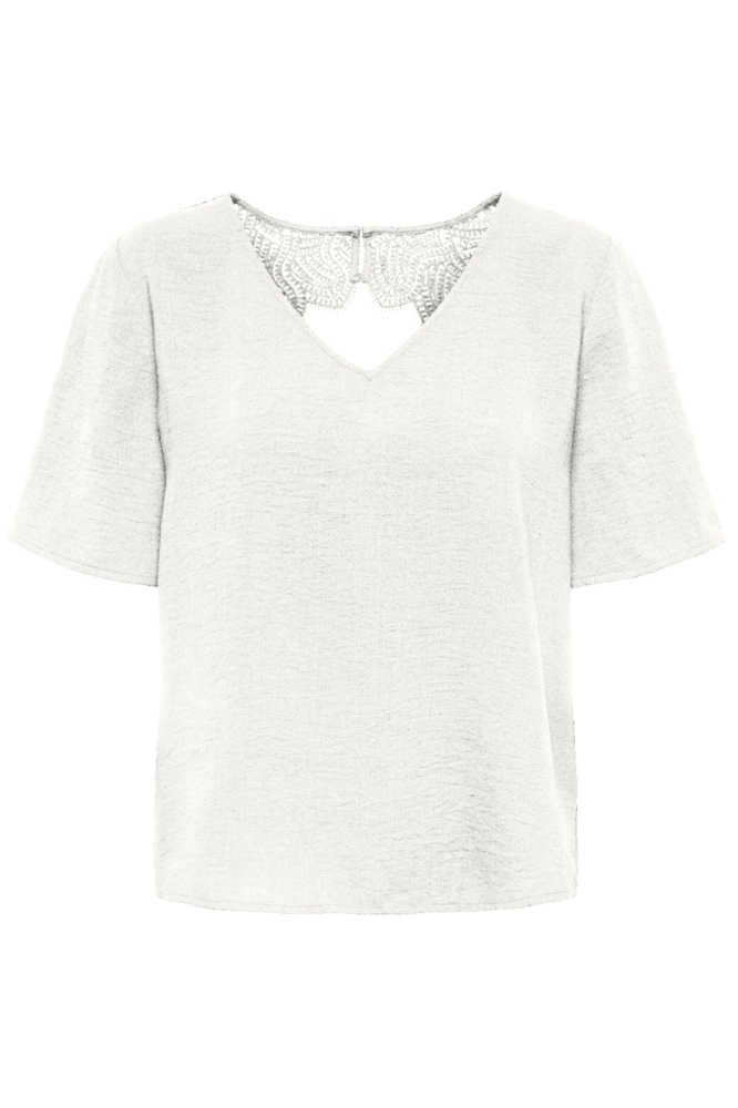 Jacqueline de Yong witte dames t-shirt | Vooraanzicht