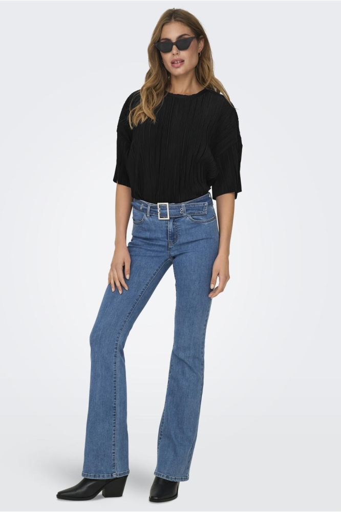 Only zwarte dames t-shirt | Model