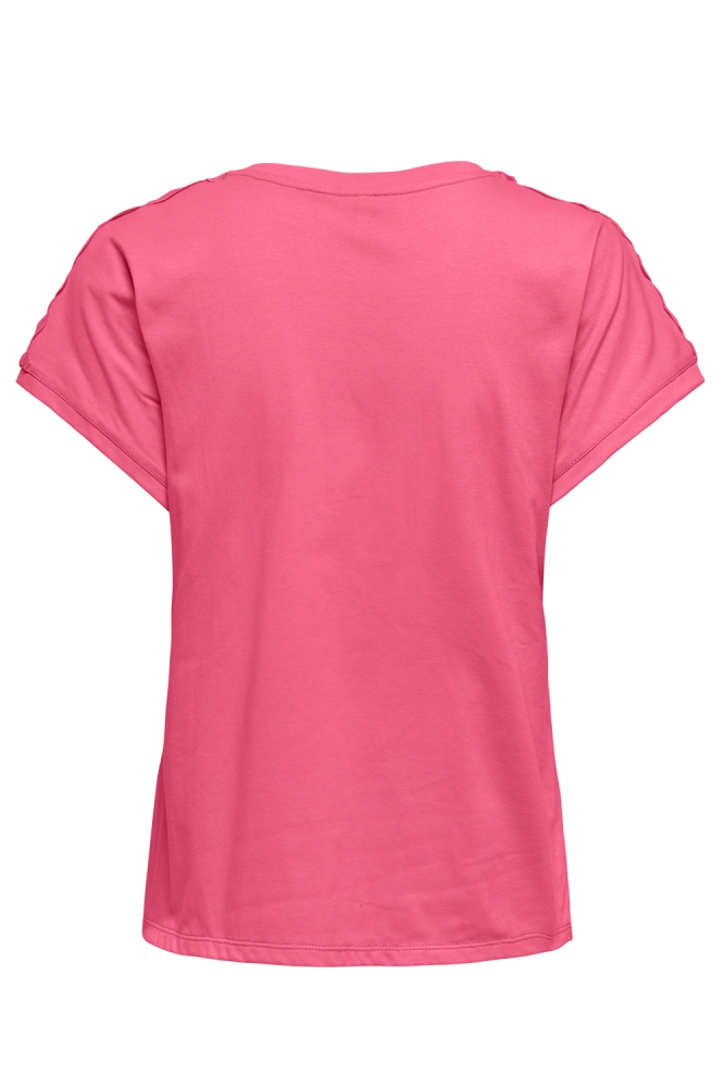 Only roze dames t-shirt | Achteraanzicht