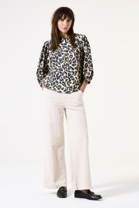 Garcia beige dames blouse | Model