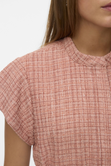 Vero Moda oranje dames gilet | Close up