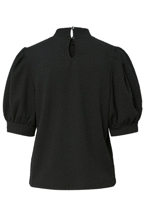 Pieces zwarte dames t-shirt | Achteraanzicht