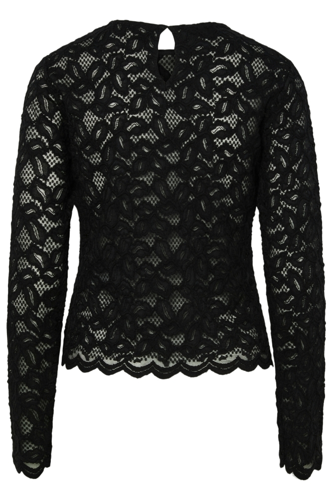 Pieces zwarte dames t-shirt | Vooraanzicht