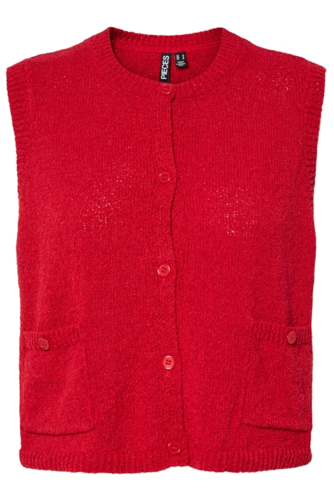 Pieces rode dames gilet | Vooraanzicht