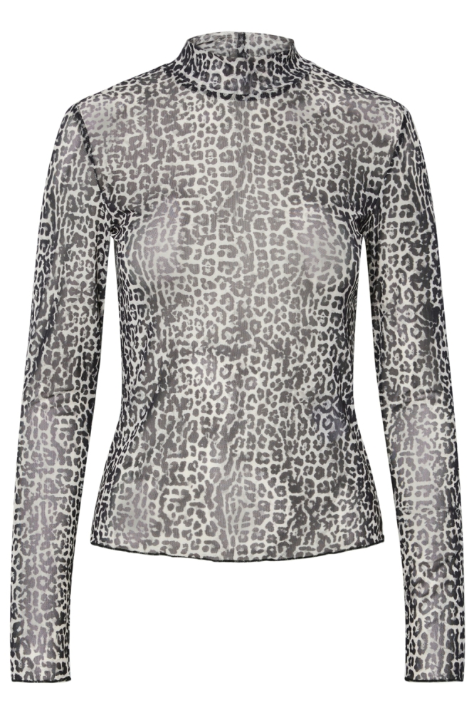 Pieces beige dames t-shirt | Vooraanzicht