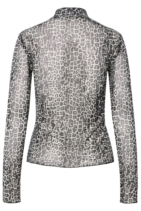 Pieces beige dames t-shirt | Achteraanzicht