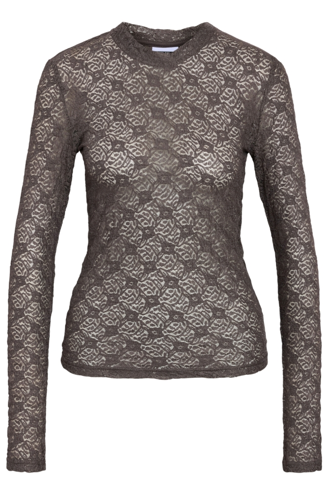 Noisy may grijze dames top | Vooraanzicht