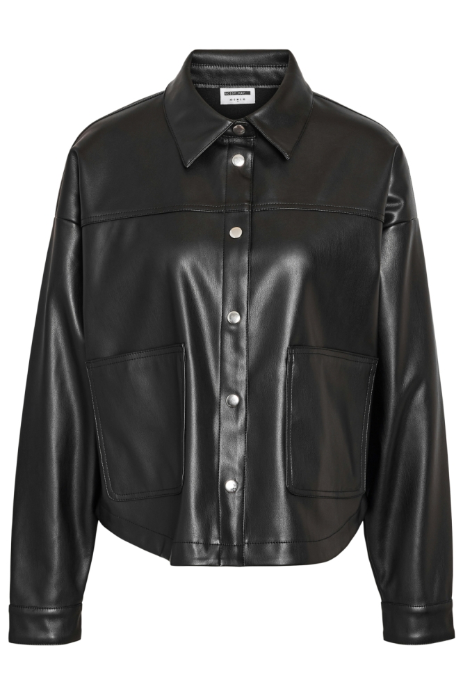 Noisy may zwarte dames blouse | Vooraanzicht