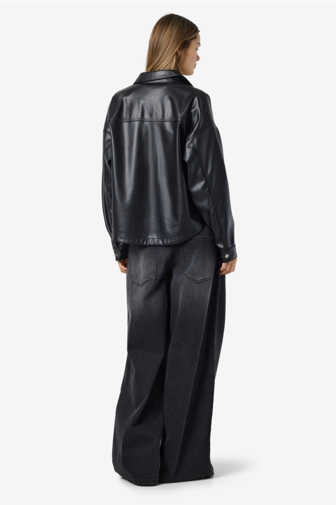 Noisy may zwarte dames blouse | Model