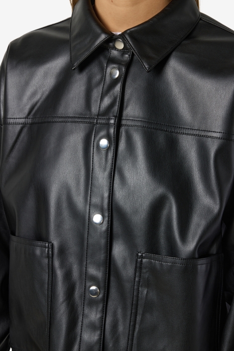 Noisy may zwarte dames blouse | Close up