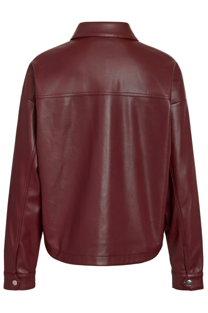 Noisy may bordeaux dames blouse | Achteraanzicht