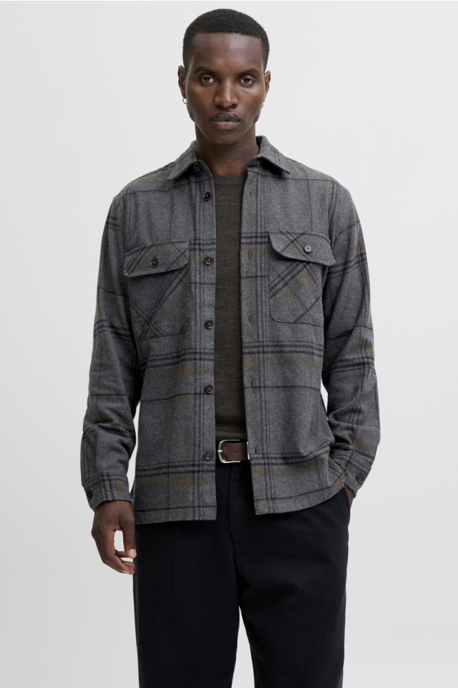 Jack & Jones grijze heren overhemd | Model