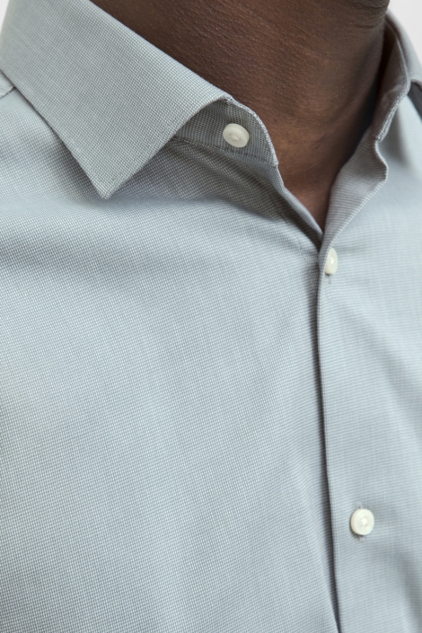 Jack & Jones blauwe heren overhemd | Close up