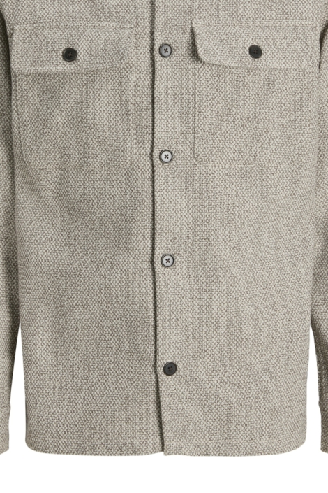 Jack & Jones grijze heren overhemd | Close up