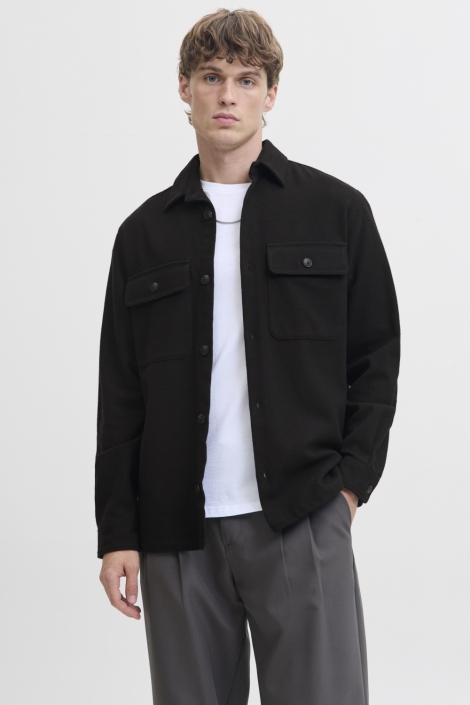 Jack & Jones zwarte heren overhemd | Model